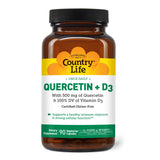 Country Life Quercetin with Vitamin D3 capsules front view