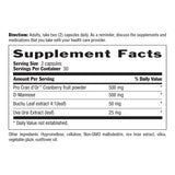 Country Life Urinary Tract Care Cranberry Capsules ingredients list