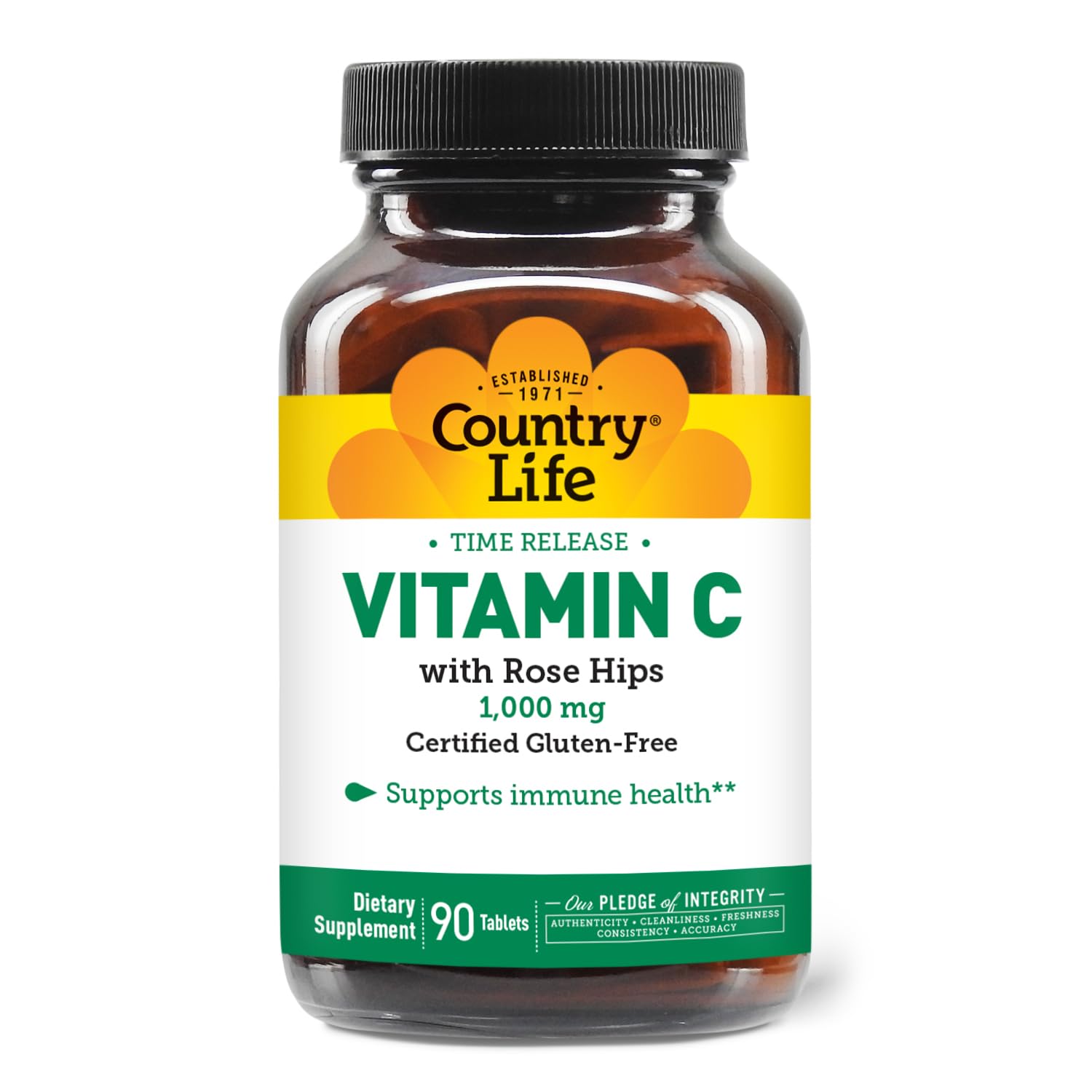 Country Life Vitamin C 1000mg bottle front view