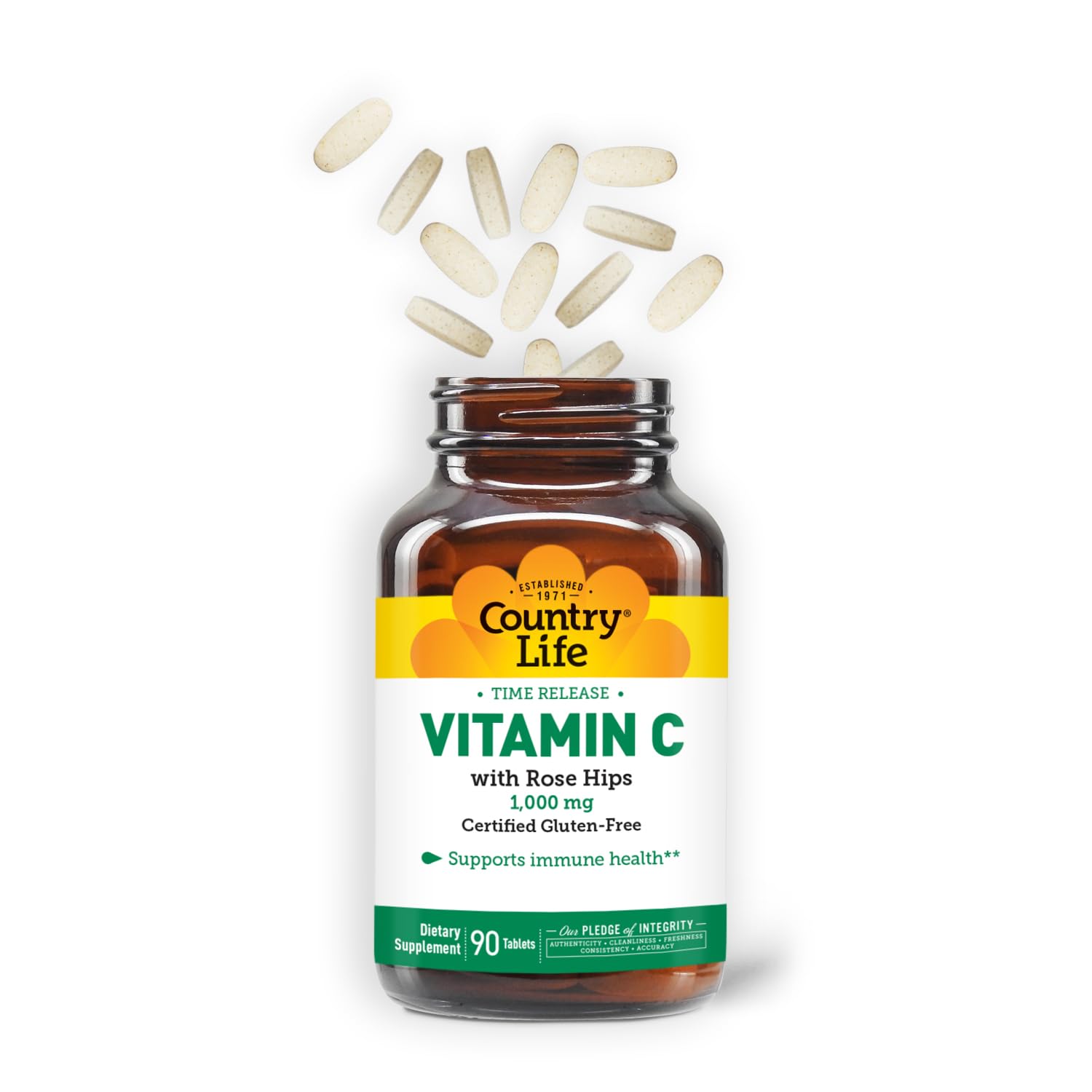 Country Life Vitamin C 90-tablet bottle