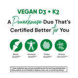 Country Life Vitamin D3 & K2 packaging side view
