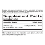 Country Life Vitamin D3 Softgels on a wooden table