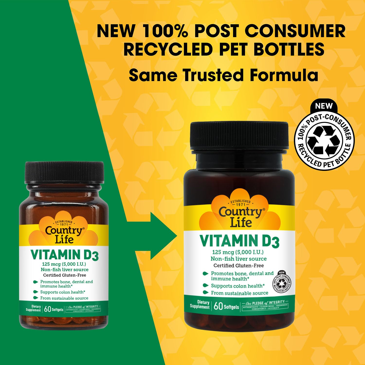 Country Life Vitamin D3 Softgels packaging