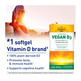 Country Life Vitamin D3 Softgels packaging side view
