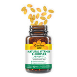Country Life Vitamin E Complex Softgels showing capsule details