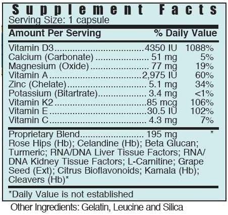 couoi Vitamin D3 Plus 59g supplement side view