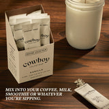 COWBOY COLOSTRUM Colostrum Powder on a kitchen counter
