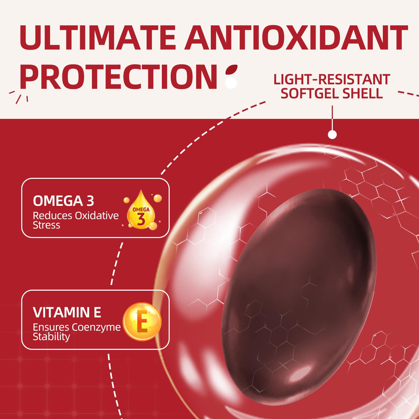 Cozynol CoQ10 Supplement bottle side view