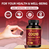 Cozynol CoQ10 Supplement softgel capsules in a clear container