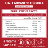 Cozynol CoQ10 Supplement softgel capsules on a white background