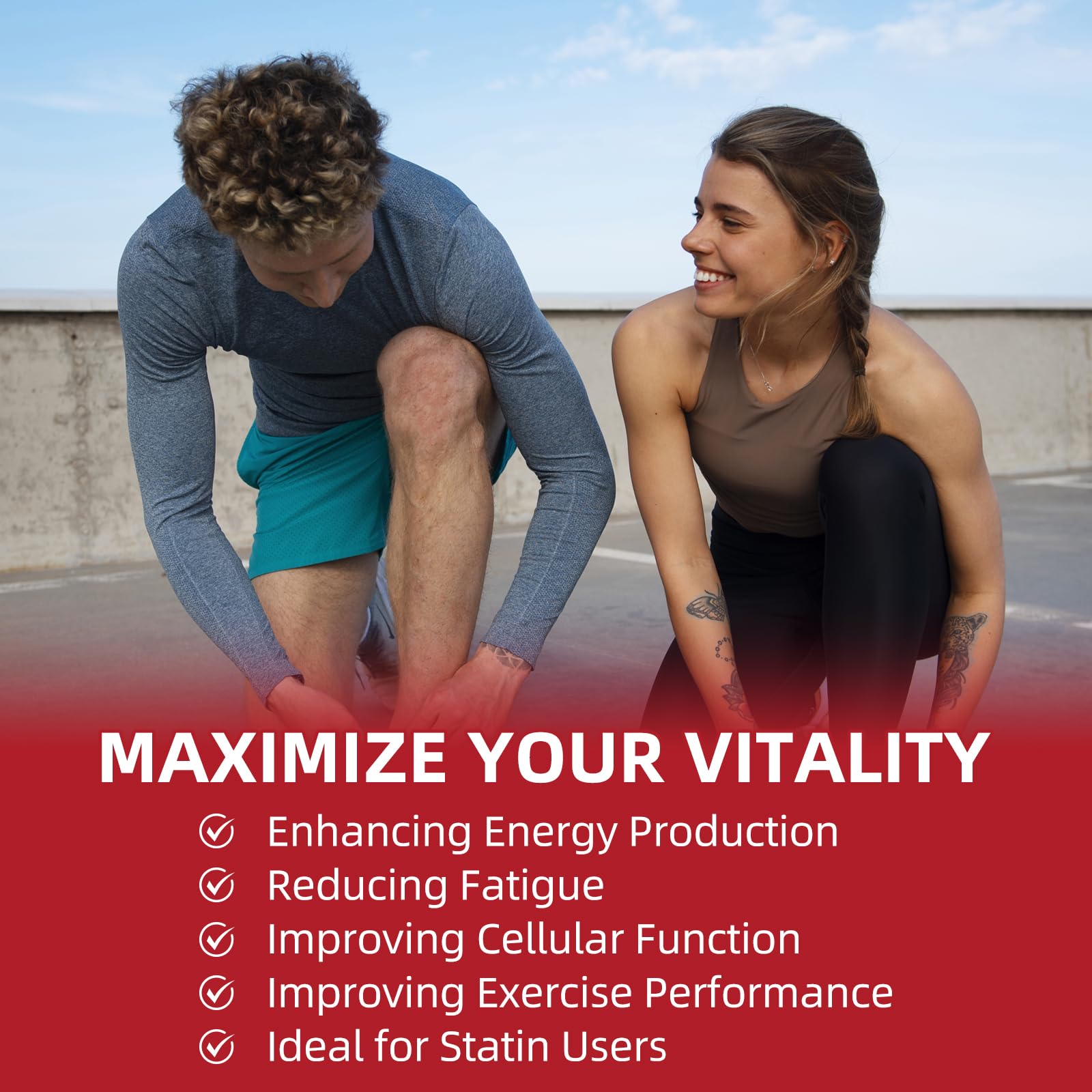 Cozynol CoQ10 Supplement softgels in a hand