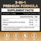 Cozynol CoQ10 Ubiquinol 300mg softgels side view