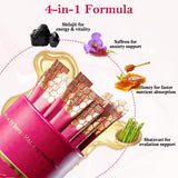 Craftmetal Shilajit Honey Sticks displayed with ingredients