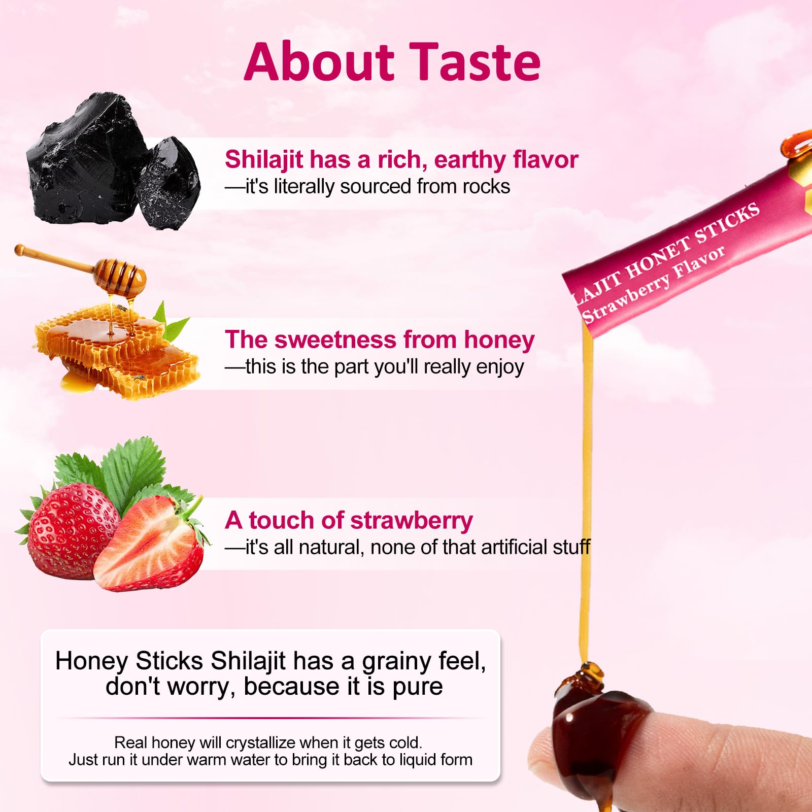 Craftmetal Shilajit Honey Sticks in a tea cup