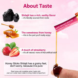 Craftmetal Shilajit Honey Sticks in a tea cup