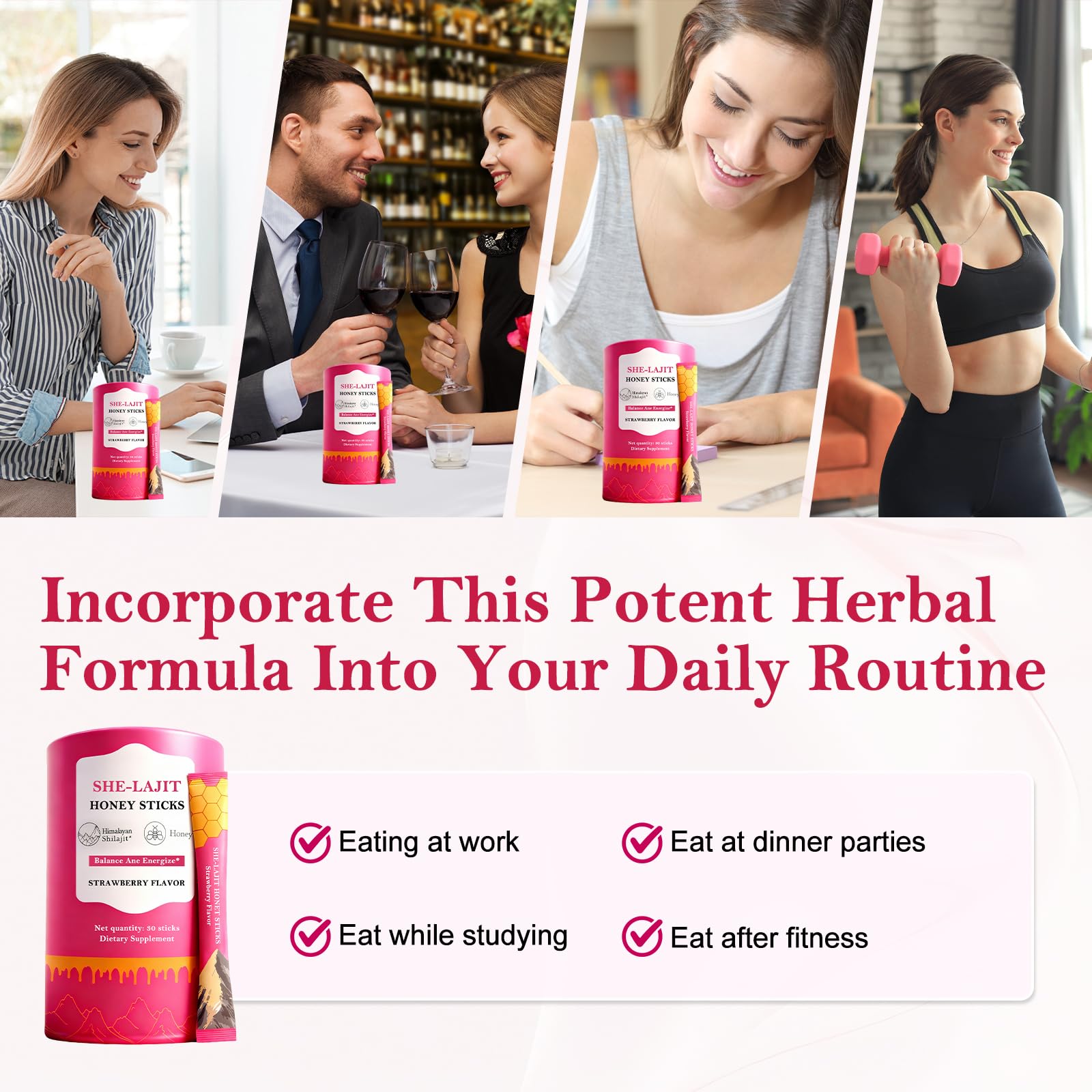 Craftmetal Shilajit Honey Sticks with a smoothie