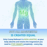 Cramp Defense magnesium supplement capsules close-up
