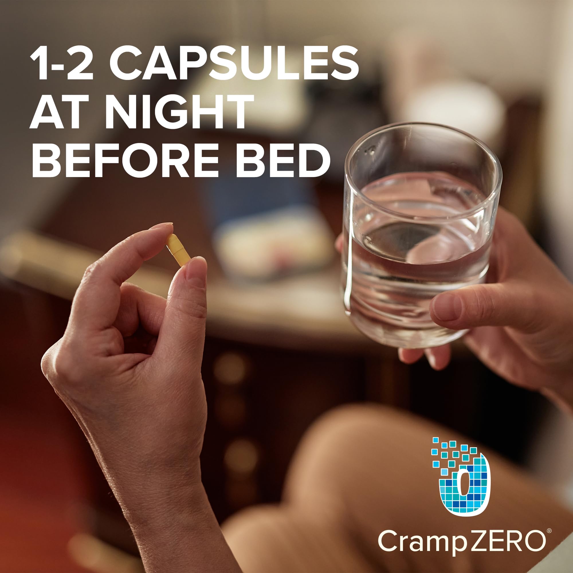 CrampZero Magnesium Supplement bottle with a measuring spoon