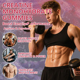 Crasye Creatine Gummies lifestyle scene with fitness gear