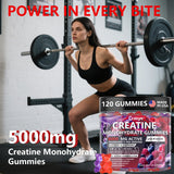 Crasye Creatine Gummies side view with nutritional information