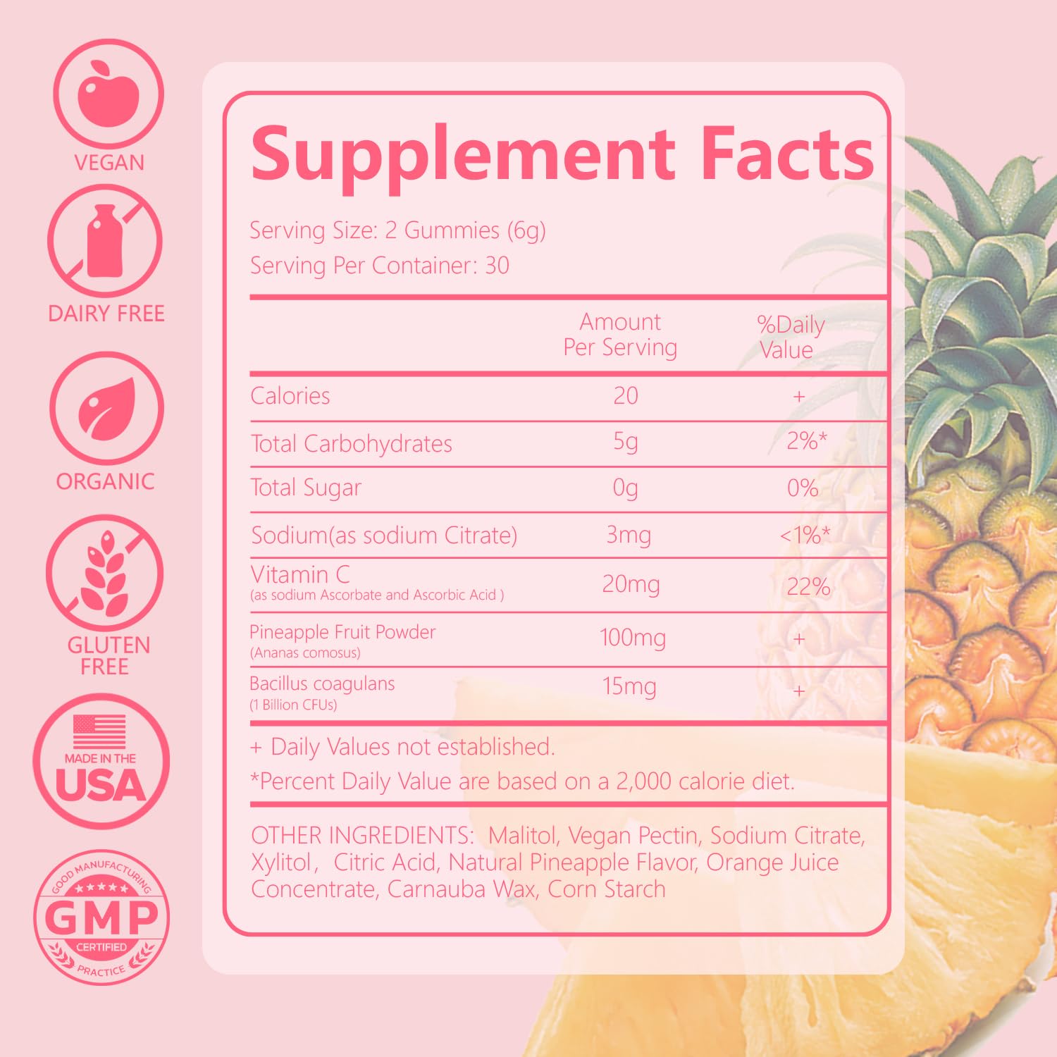Crasye Feminine Balance Gummies packaging side view