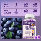 Crasye Height Growth Gummies on a wooden table