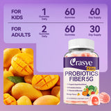 Crasye Kids Probiotics Gummies open bottle with gummies