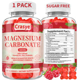 Crasye Magnesium Carbonate Gummies raspberry flavour front view