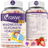 Crasye Magnesium Glycinate + Calcium Gummies packaging front view