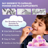 Crasye Magnesium Glycinate + Calcium Gummies showing texture