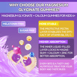 Crasye Magnesium Glycinate + Calcium Gummies with fresh strawberries
