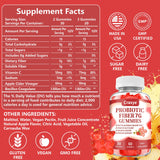 Crasye Prebiotic Fiber Gummies side view showing serving size