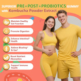 Crasye Probiotic Kombucha Gummies displayed with other health supplements