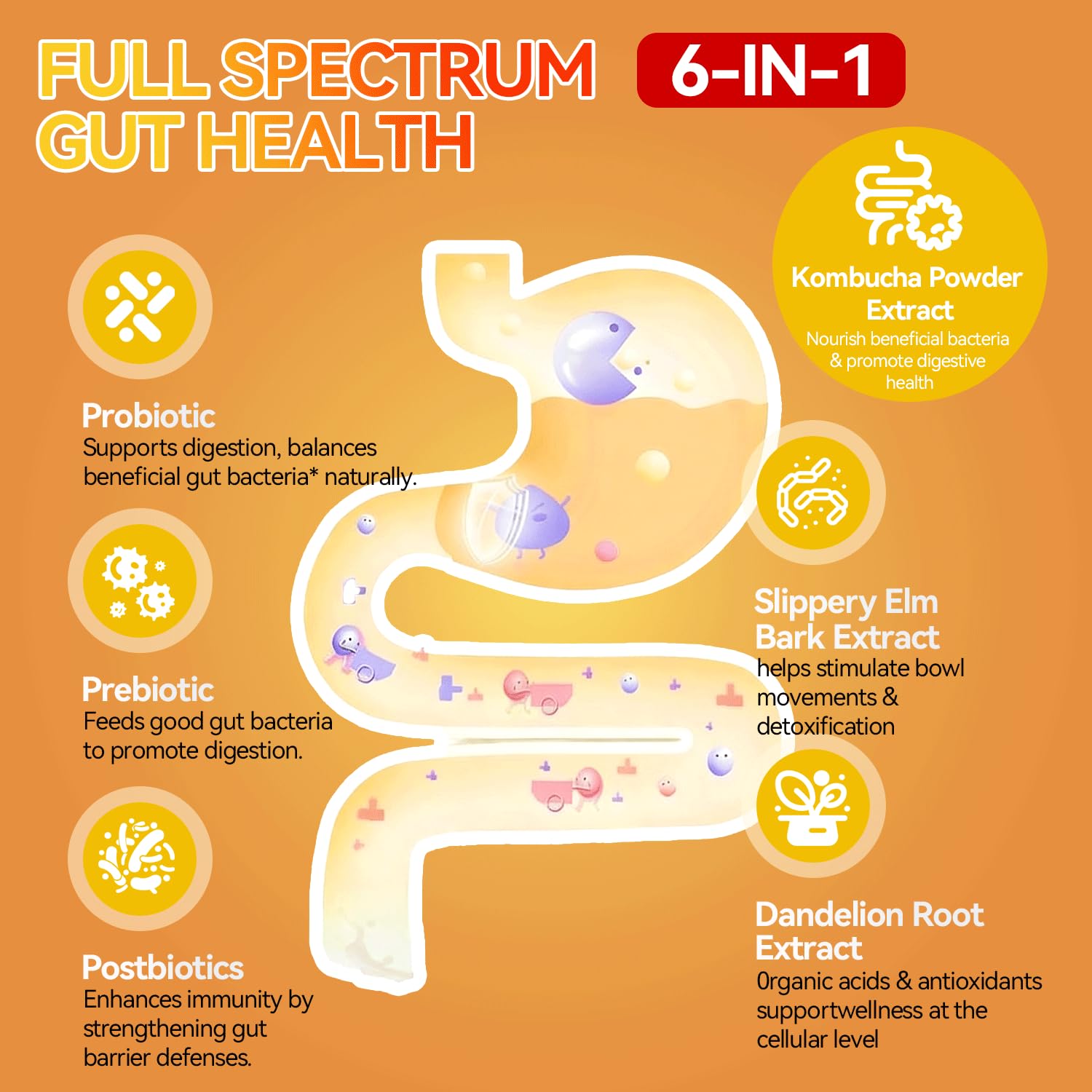 Crasye Probiotic Kombucha Gummies ingredients list