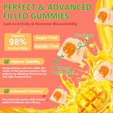 Crasye Probiotic Kombucha Gummies opened showing gummies inside