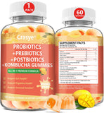 Crasye Probiotic Kombucha Gummies packaging front view