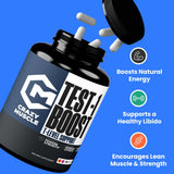 Crazy Muscle BCAA Capsules bottle side view