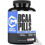 Crazy Muscle BCAA Supplement 213g front view of packaging