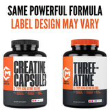 Crazy Muscle Creatine Monohydrate bottle with fitness equipment