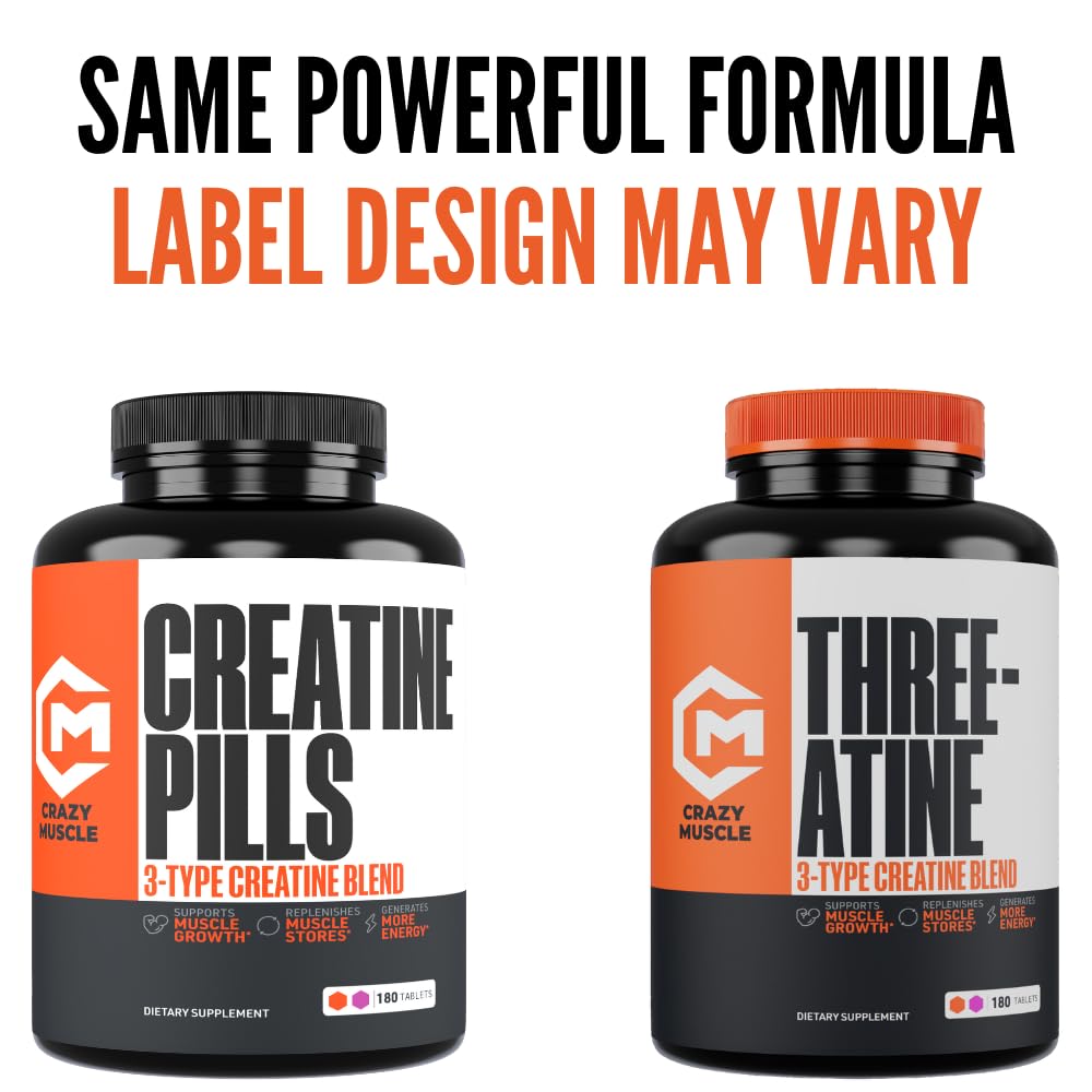 Crazy Muscle Three-atine creatine monohydrate lifestyle shot