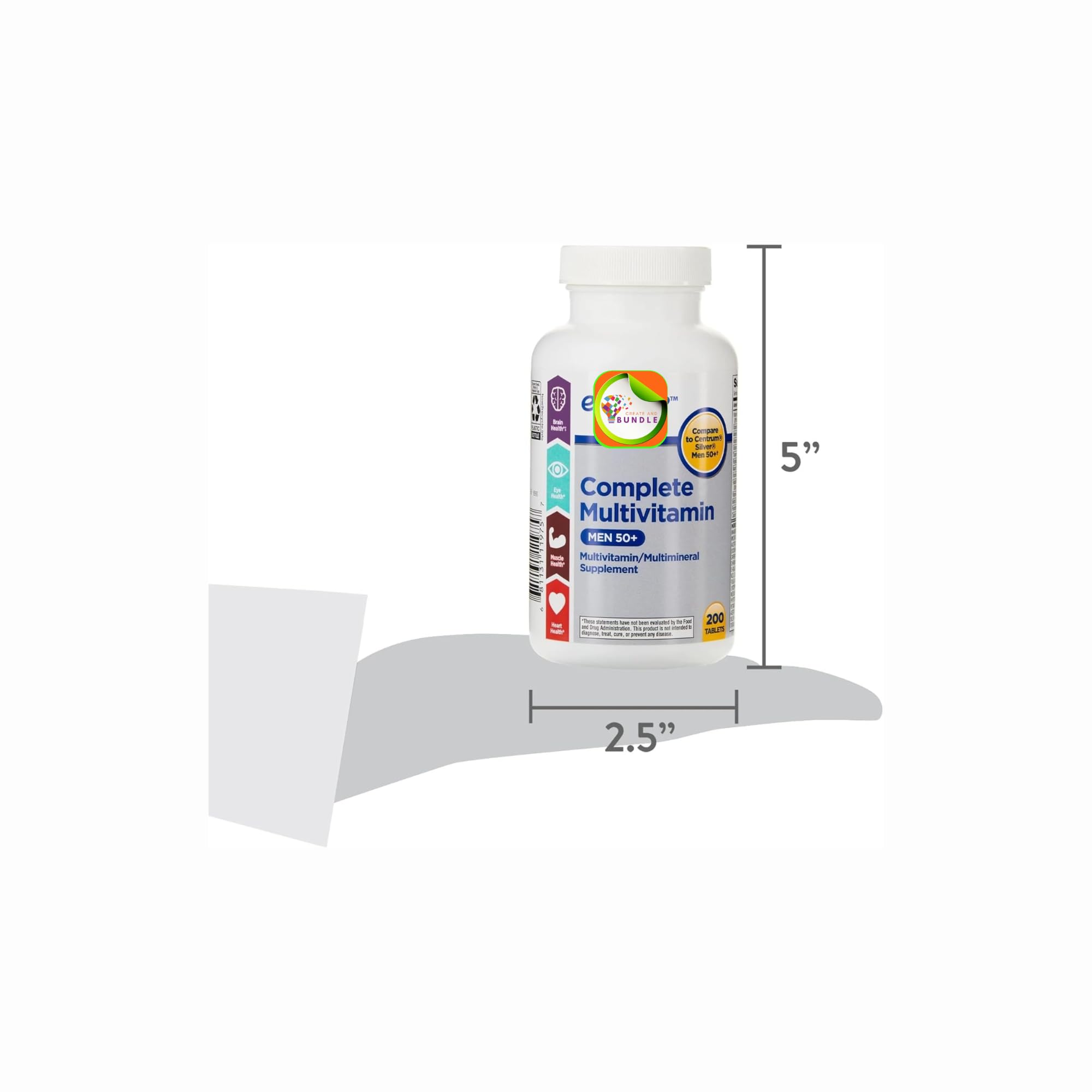 Create and Bundle Complete Multivitamin 50 Plus tablet close-up