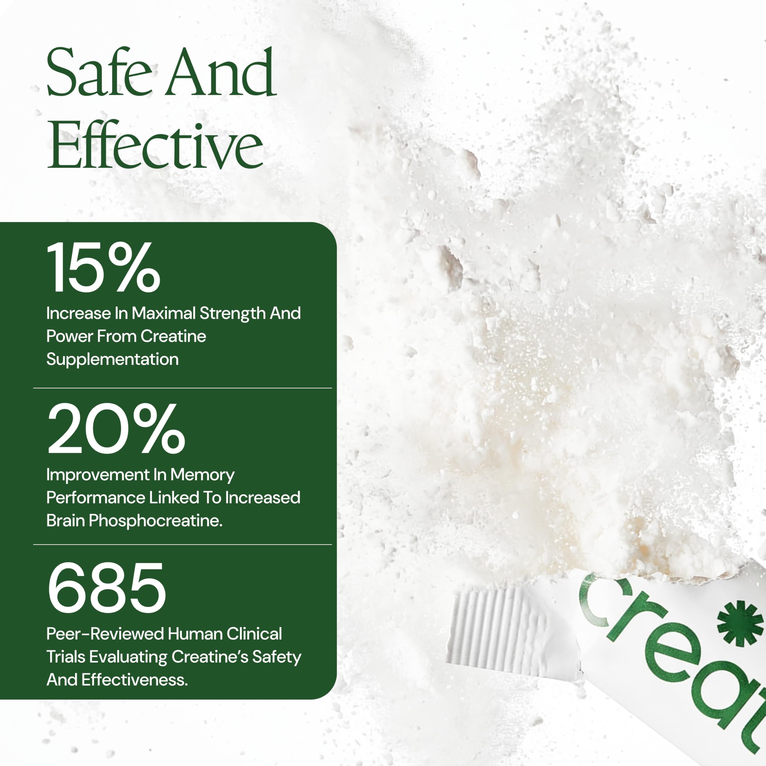 Create Creatine Monohydrate 5g stick pack in a gym bag