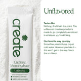 Create Creatine Monohydrate 5g stick pack side view