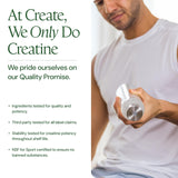 Create Creatine Monohydrate 5g stick pack with ingredients