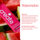 Create Creatine Monohydrate Electrolyte Drink Mix stick pack with watermelon flavour
