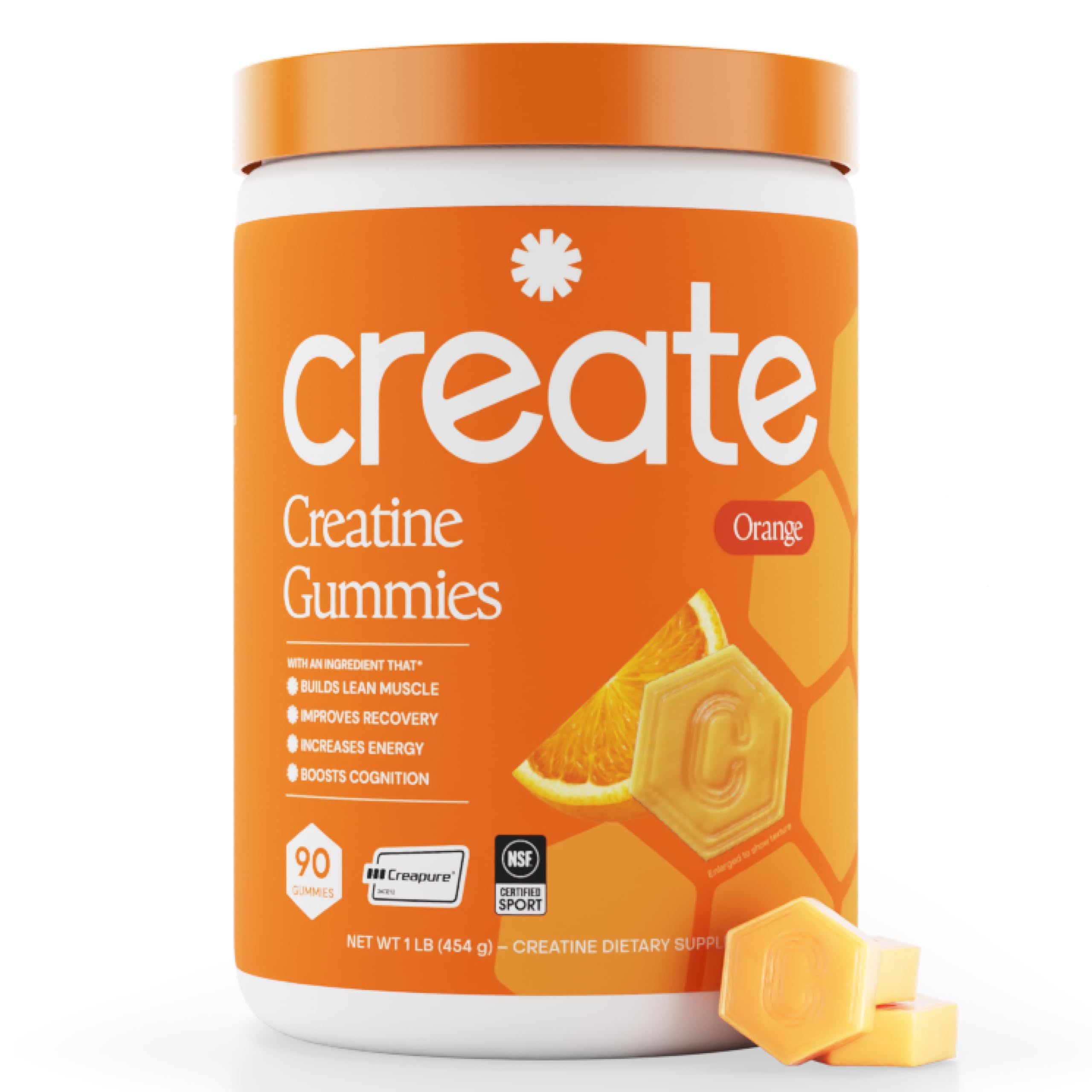 Create Vegan Creatine Gummies 399g front view