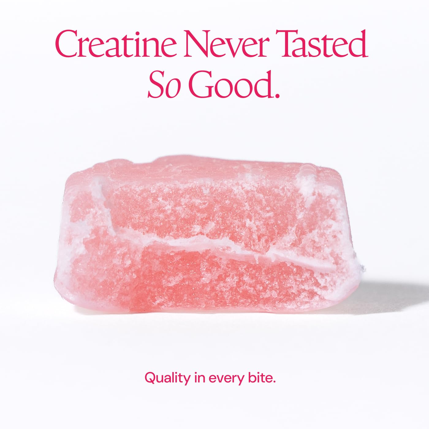 Create Vegan Creatine Gummies displayed on a wooden table