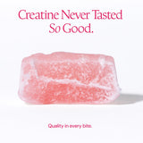 Create Vegan Creatine Gummies displayed on a wooden table