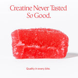 Create Vegan Creatine Gummies displayed with a measuring scoop