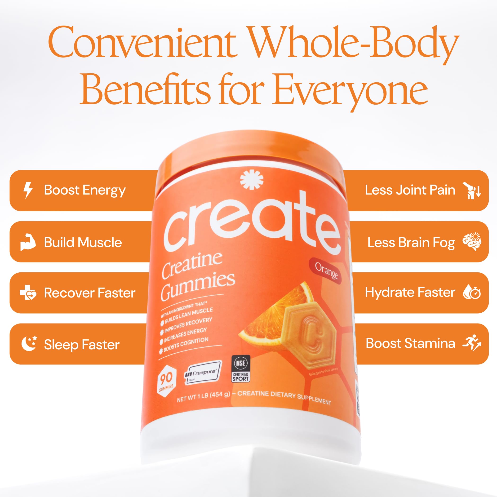 Create Vegan Creatine Gummies gummies on a table